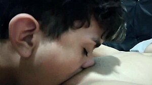 why does the stepbrother lick the latina stepsister's tight pussy?