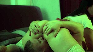 Intriguing Couple Enjoys Intimate Moments With Long Hair And Pretty Features