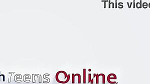 collared british teen 18+ explores solo pleasure with a machine