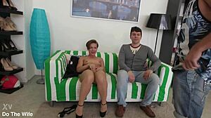 Sasha Zima Bangs Monster Cock! Cuckold Husband Watches Cumshot!