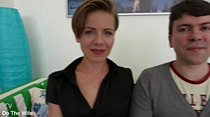 Sasha Zima Bangs Monster Cock! Cuckold Husband Watches Cumshot!