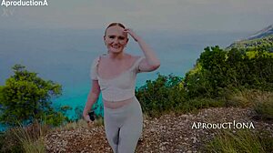 Pixie wets herself and drinks piss during a daring outdoor hike.