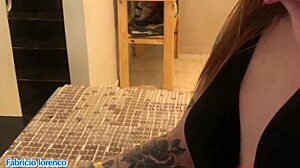 I made my cock a snack for this Brazilian hottie. Her pussy got filled with cum on Sheer!