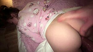 Step Sister Shares Brother's Bed for Wild Homemade Action!
