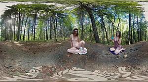 Sexual Yanks VR Turquoise Climaxes Outdoors With Dildo Insertion And Orgasm