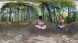 Sexual Yanks VR Turquoise Climaxes Outdoors With Dildo Insertion And Orgasm