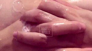 I watch my princess get deepthroat in shower and cum on face