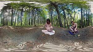 Sexual Yanks VR Turquoise Climaxes Outdoors With Dildo Insertion And Orgasm