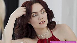 Hey, see this redhead teen 18+ suck big nipples with blonde friend Freya Parker and Kay Lovely?