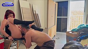 Wet Redhead With Big Ass Rides For Intense Creampie