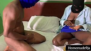 my horny classmate loves my big african dick