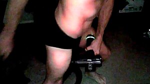 Massage thigh in underwear