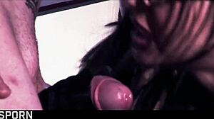 sensual fmm threesome with elegant brunette milf