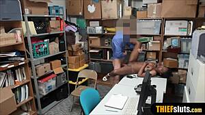 Busty Ebony Teen Thief Punished By Officer