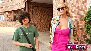 Emotional Lesson: Curvy 49yo Victoria Vera Teaches Young Dude Riding and Deepthroat