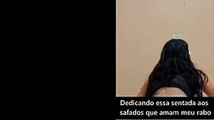 Prostitute shakes big ass in tight shorts for creampie