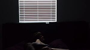 big titt lesbian plays with her shaved pussy then takes bbc deep