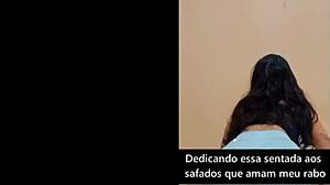 Prostitute shakes big ass in tight shorts for creampie