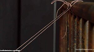 Bound Blonde Gets Intense Deep Throat Bang