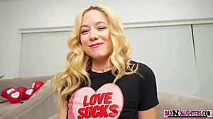 Stepdaughter Helps Her Stepdad With A Subtle Cum