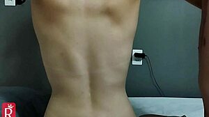 Footjob and licking my pussy behind the scenes