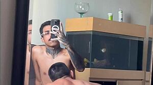 Muscular Passive Gives Ass To Fat Black Guy