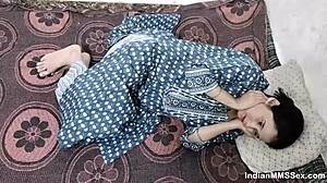 indian couple fucks hard at home