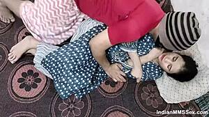 indian couple fucks hard at home