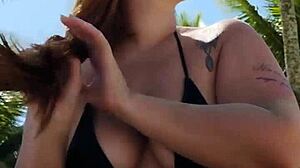 i put on a short bikini and went to the beach for a guy