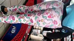 hey, check out that big ass mexican girl in the store