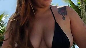 i put on a short bikini and went to the beach for a guy