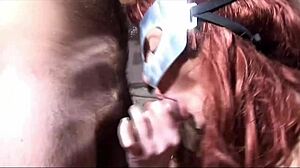 housewife masks her slutty face for wet pussy play