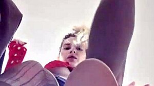 Hot Teen 18+ Elza Kom Shows Off Pretty Shoes And Curvy Body In Lingerie