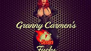 yo granny carmen claus, why'd ya cheat with that christmas elf fuck while santus walked in?