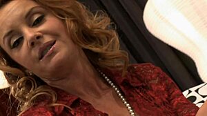 Janet Mason's pussy pounded! Face dripping with cum!