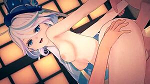 furina gets wild with intense hot sex in genshin impact!