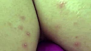 Watch this plump babe's creamy anal dildo gaping session!