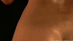 Erotic Ritual Teasing Nude Brunette