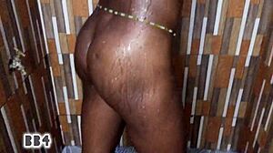 Dirty bathroom doggy leads to explosive cumshot