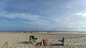 she never expected anal in public on the beach