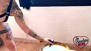 alicia, 43-year-old milf in lingerie, demands sex with toys and blowjobs