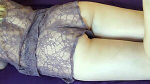 horny cute girl joins big white cock and orgasms on him