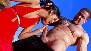 Hot Wife Banged on Beach in Fishnets and Heels!