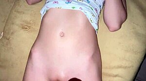 fucking my stepsister's pink pussy hard in stockings