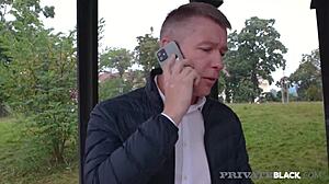 Private session with black actress Clea Gaultier in dramatic performance