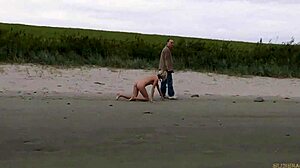 Faithful slave follows master on leash to his hidden nest for intense submission