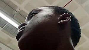 Why does that nigerian bitch masturbate in the mall washroom?