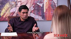 Nicole Garcia's Revenge: Sexy Wife in Heels Gives Blowjob and Creampie.