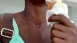 Why does that nigerian bitch masturbate in the mall washroom?