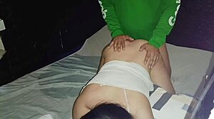 casual story of asawa fucked by kumpare in anal doggystyle, cumshot on ass and facial orgasm